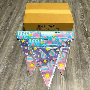 72 party decorations. 12pc per packet.